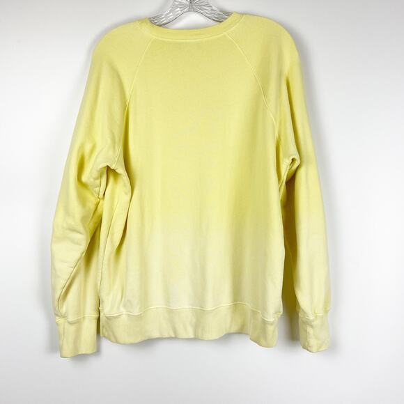 Something Navy Ombre Yellow Something To Smile In Sweatshirt Womens Size Small - Picture 8 of 11